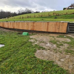 Curved Garden Wall 3 Welshpool - RDE Services