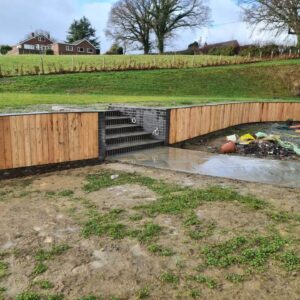 Curved Garden Wall Welshpool - RDE Services