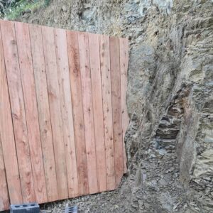 Vertical Larch Cladding 6 - Welshpool - RDE Services